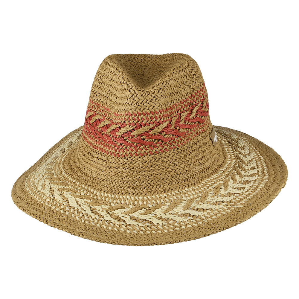 Barts Hats Caledona Summer Fedora Hat - Light Brown-Multi