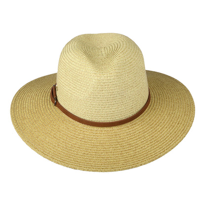 Cappelli Hats Sapo Paper Braid Safari Fedora Hat - Natural-Brown
