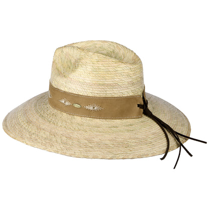 Scala Hats Bianca Palm Safari Fedora Hat - Natural