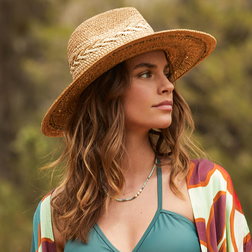 Barts Hats Caledona Summer Fedora Hat - Light Brown-Cedar