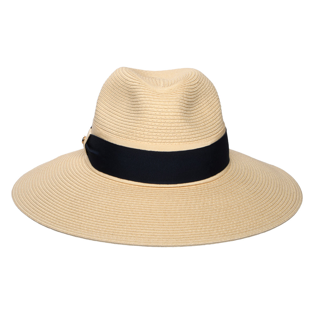 Failsworth Hats Positano Wide Brim Summer Fedora Hat - Natural