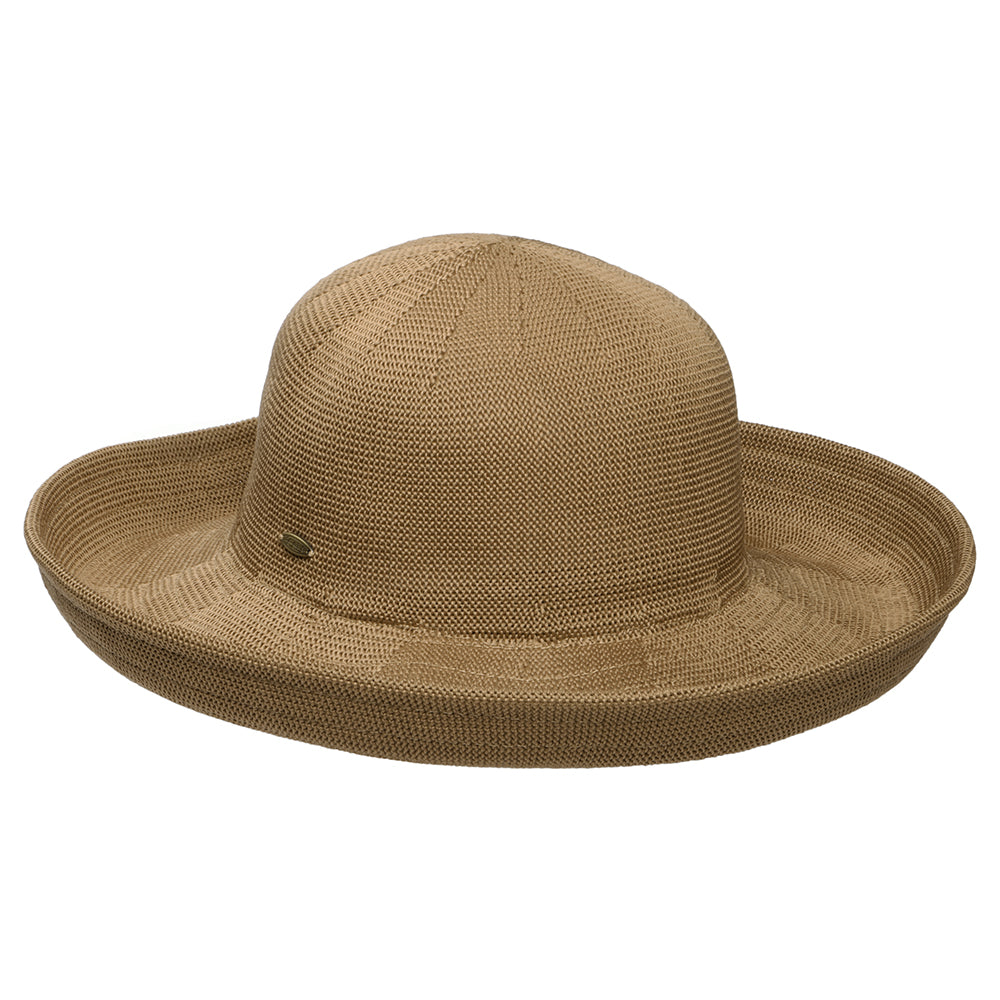 Scala Hats Anji Upturn Brim Sun Hat - Desert Sand