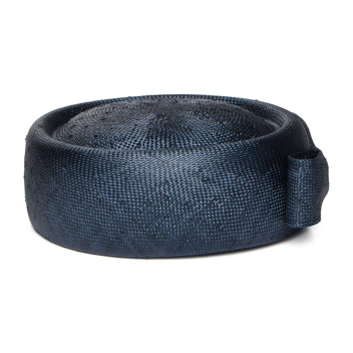 Whiteley Hats Jackie O Straw Pillbox Hat - Navy Blue
