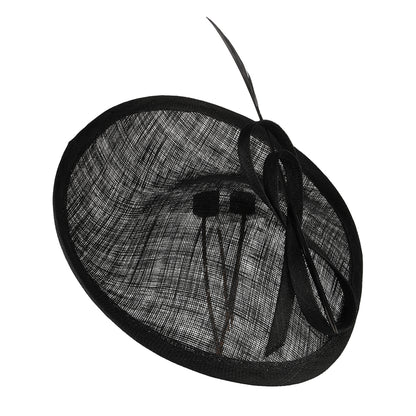 Whiteley Hats Tulip Disc Fascinator - Black