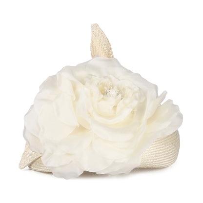 Whiteley Hats Fleur Straw Pillbox Hat - Ivory