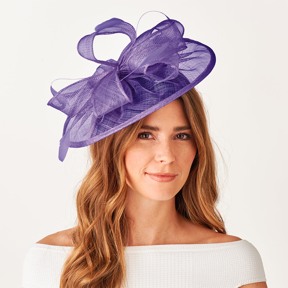Failsworth Hats Ginny Disc Fascinator - Violet