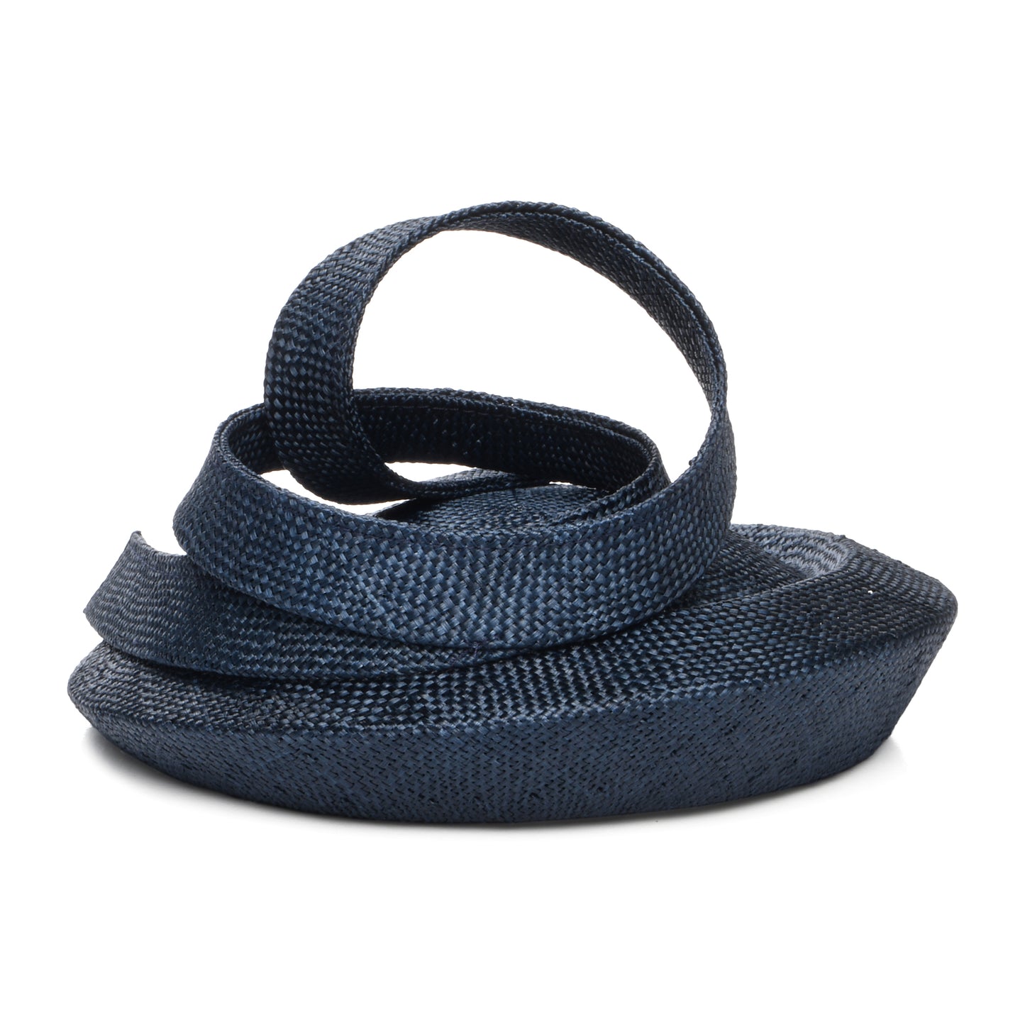 Whiteley Hats Charlotte Straw Pillbox Hat - Navy Blue