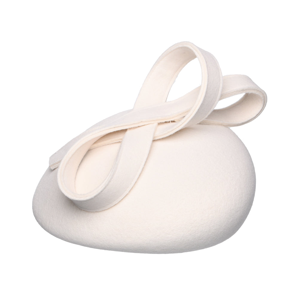 Whiteley Hats Jenny Wool Pillbox Hat - Winter White