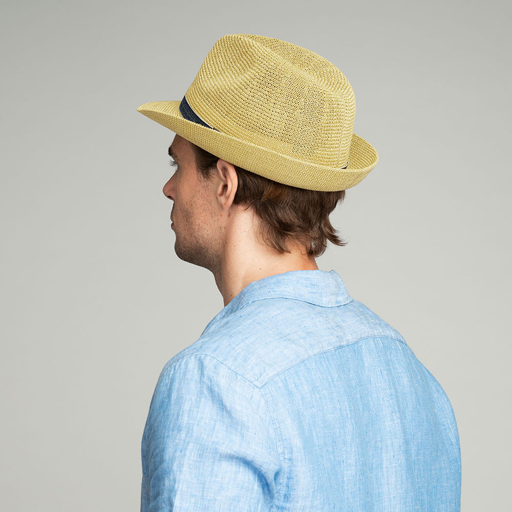Bailey Hats Elliott Toyo Straw Trilby Hat - Natural