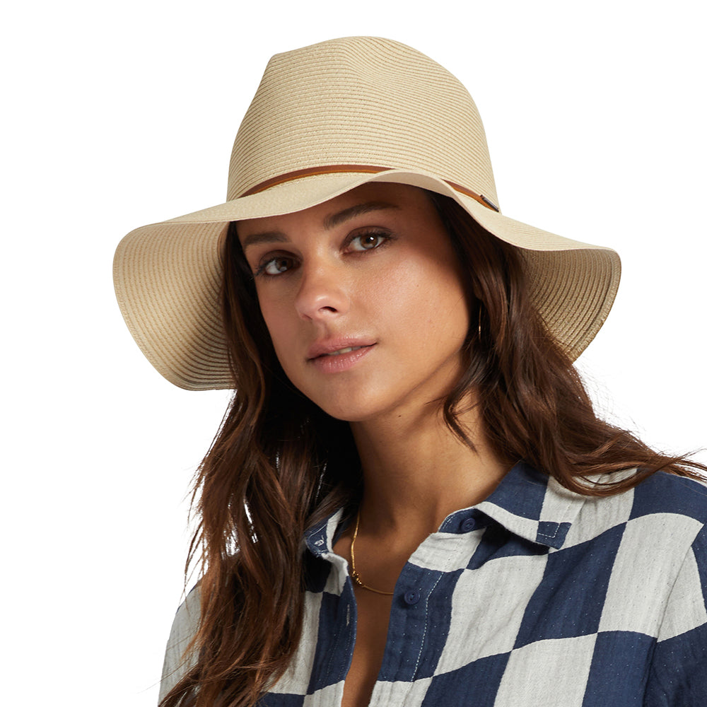 Brixton Hats Wesley Packable Straw Fedora Hat - Tan