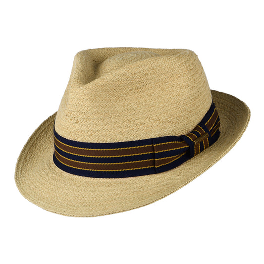 Stetson Hats Player Raffia Trilby Hat - Natural