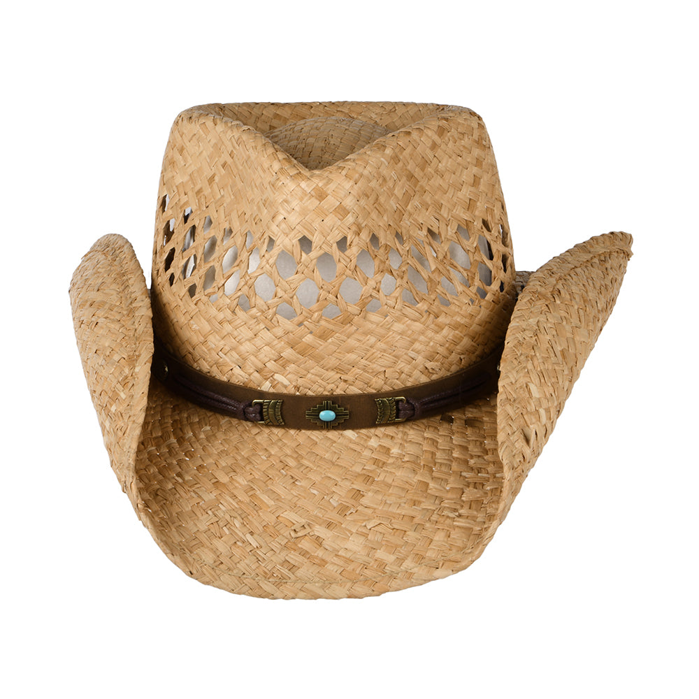 Stetson Hats Vented Raffia Cowboy Hat - Natural