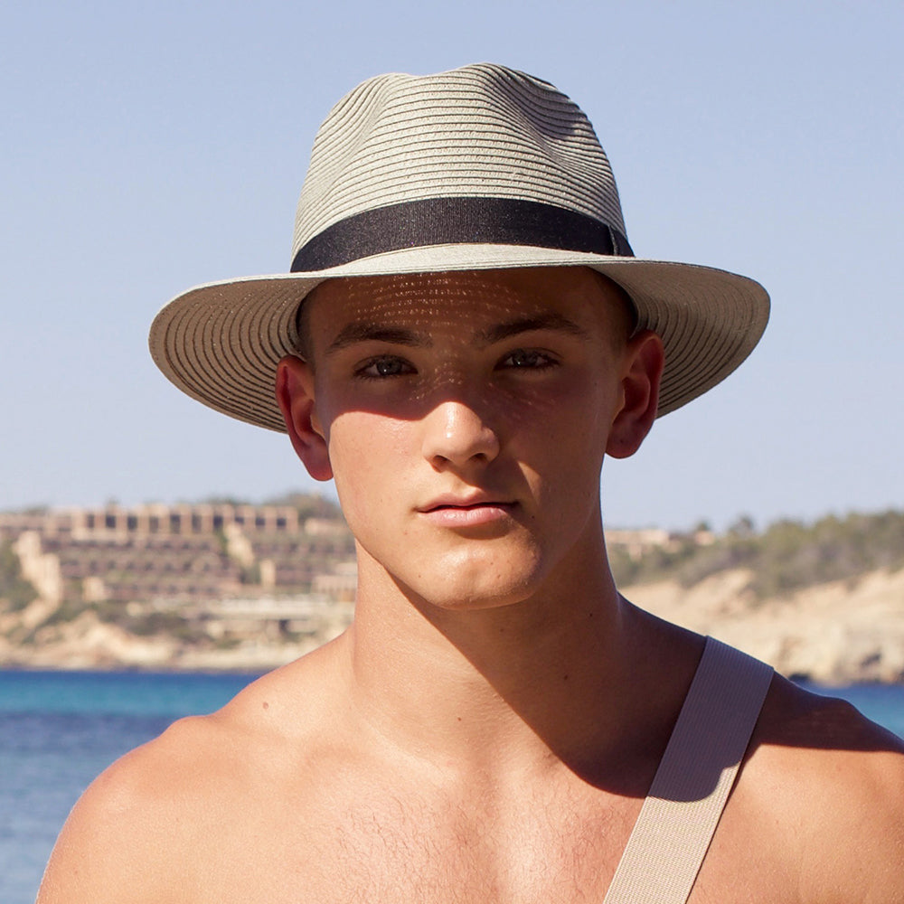 Barts Hats Aveloz Toyo Straw Fedora Hat - Sage