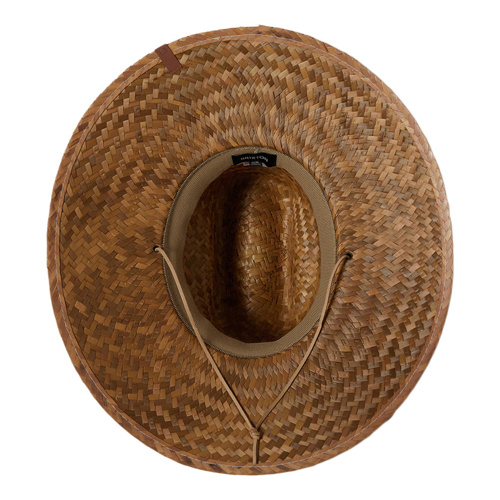 Brixton Hats Bells II Straw Lifeguard Hat - Light Brown
