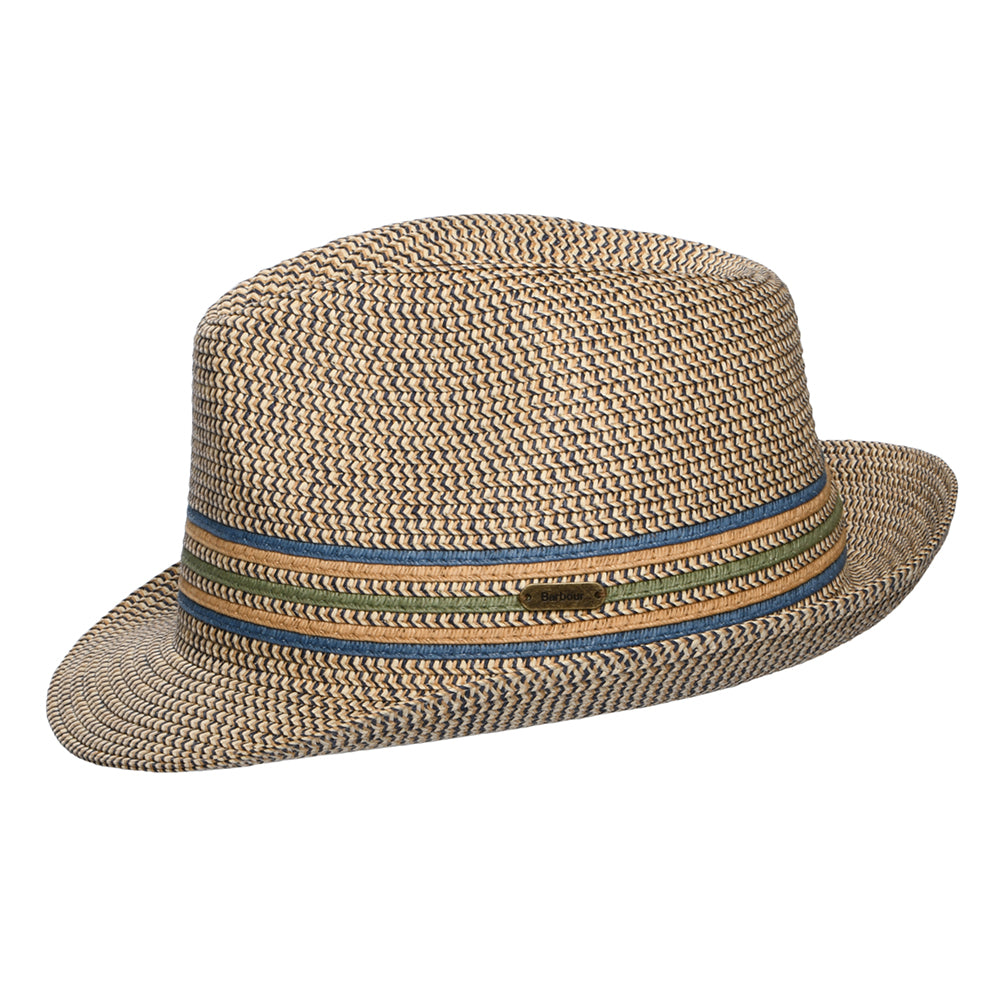 Barbour Hats Derwent Summer Trilby Hat - Sand-Blue