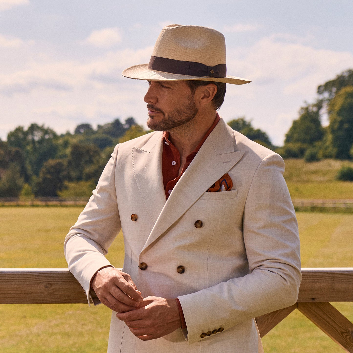 Failsworth Hats Snap Brim Panama Fedora Hat - Natural