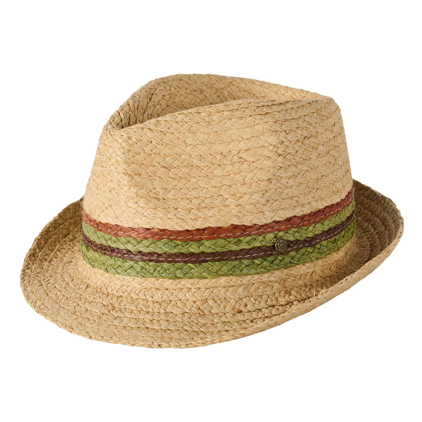 Failsworth Hats Algarve Raffia Straw Trilby Hat - Natural
