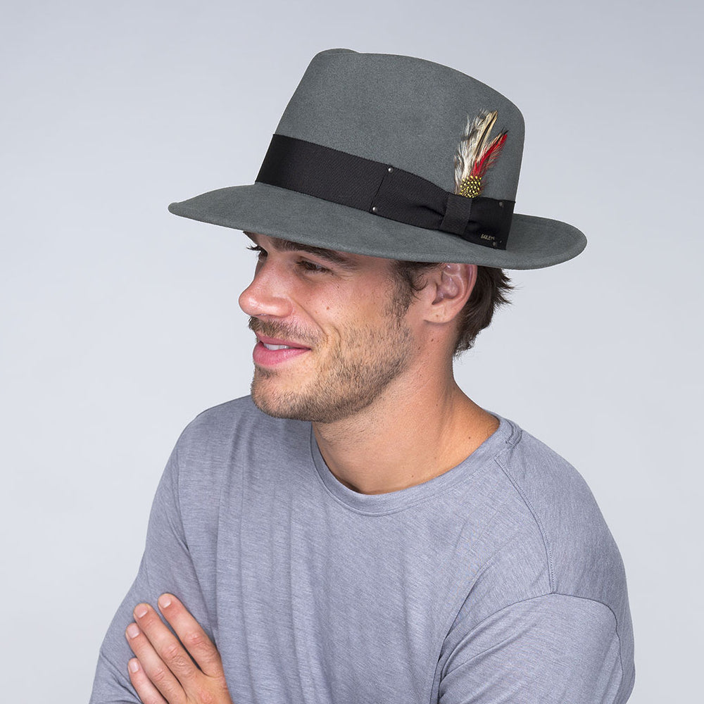 Bailey Hats 7002 Crushable Fedora Hat - Graphite