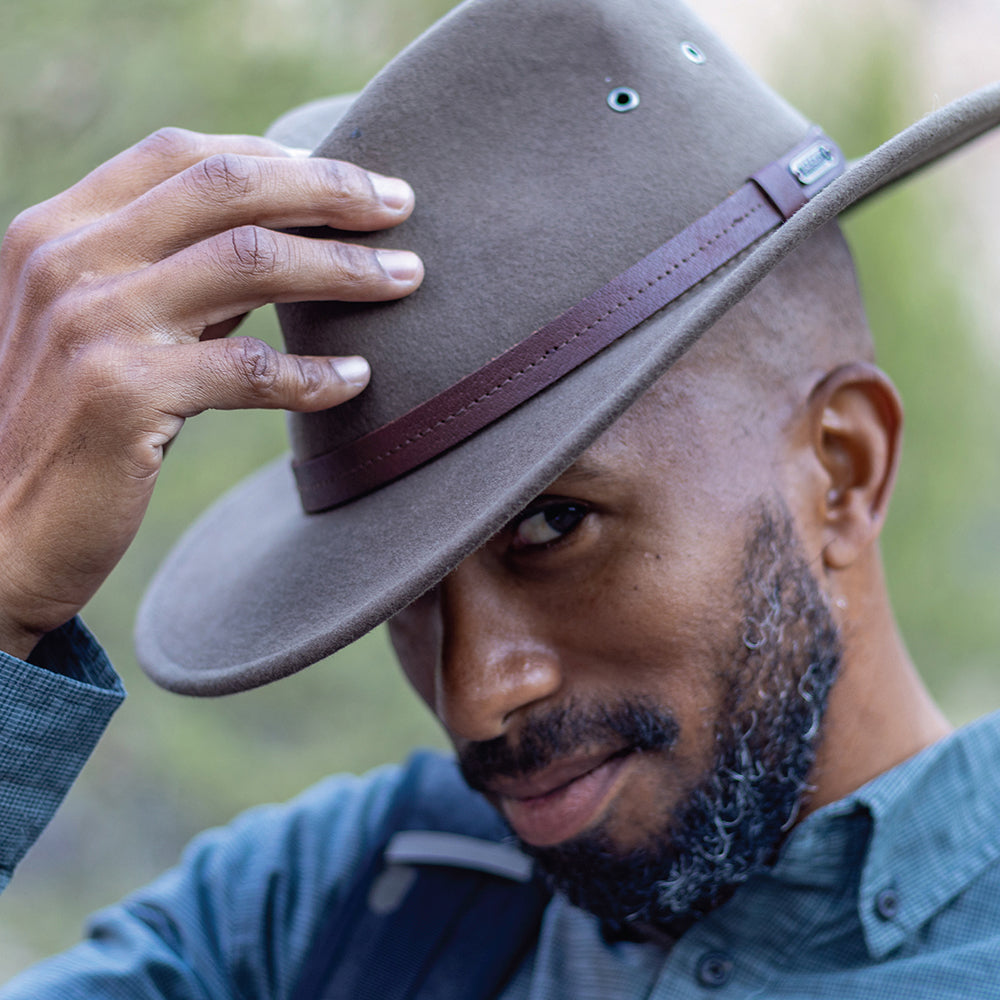 Sunday Afternoons Hats Winston Wool Felt Water Repellent Outback Hat - Brown