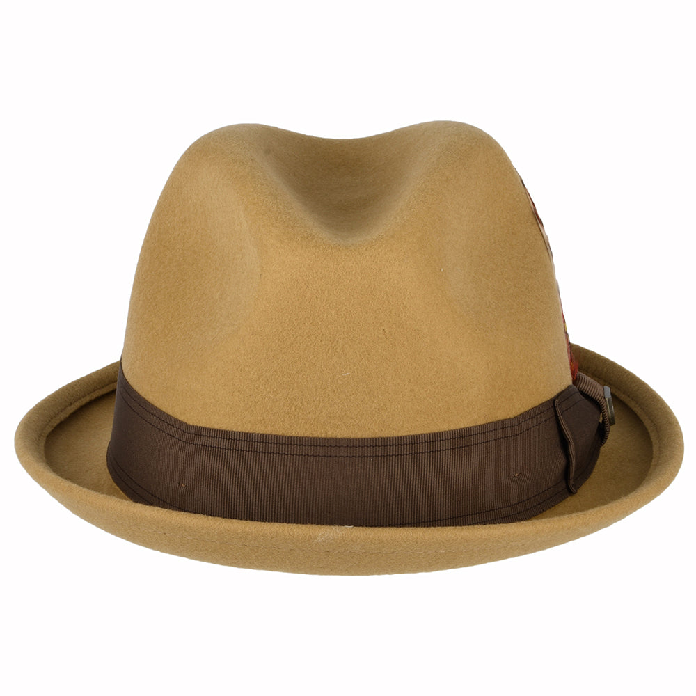 Brixton Hats Gain Wool Felt Trilby Hat - Desert Sand