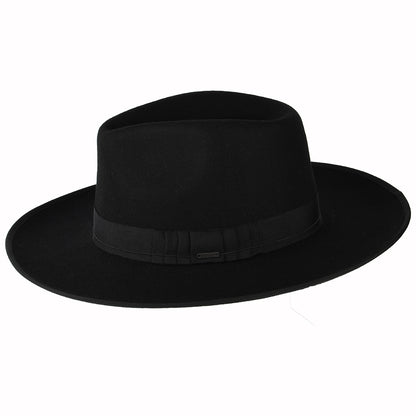 Brixton Hats Reno Wool Felt Fedora Hat - Black