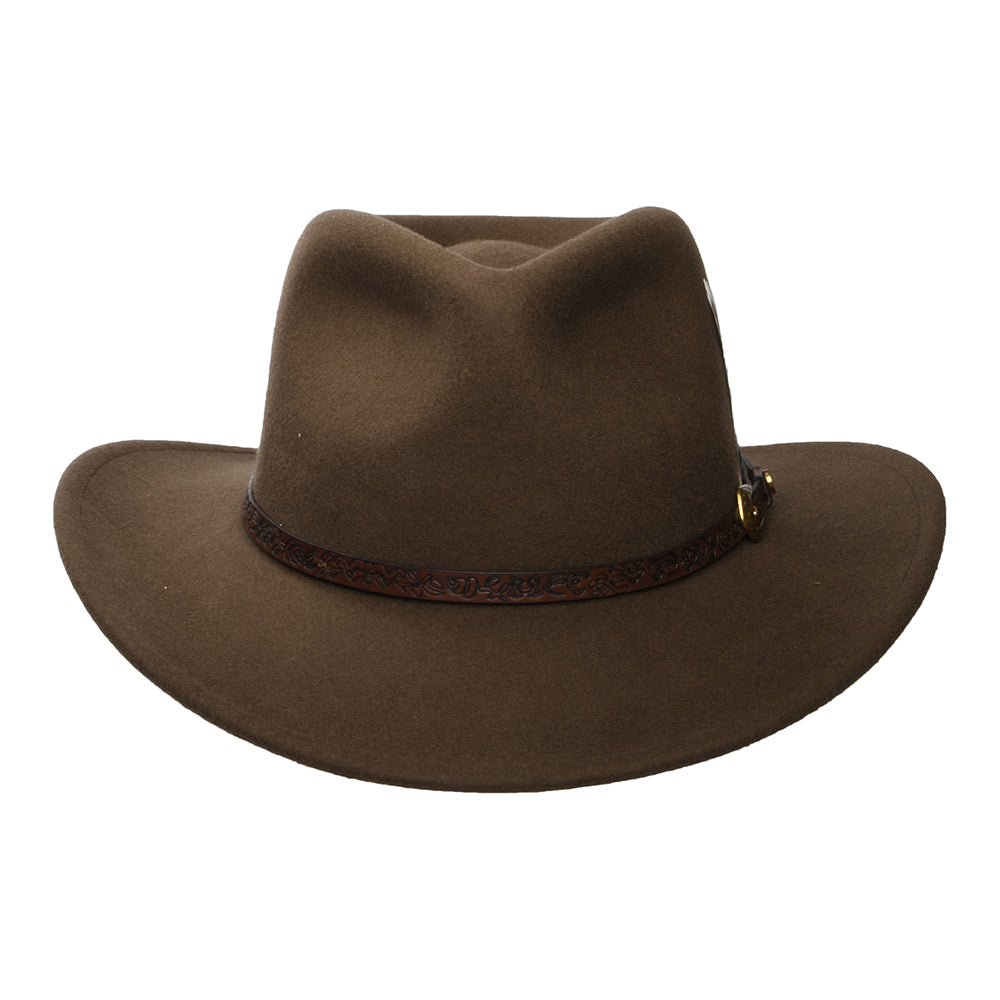 Stetson Hats Norbeck Water Resistant Wool Felt Cowboy Hat - Hazelnut