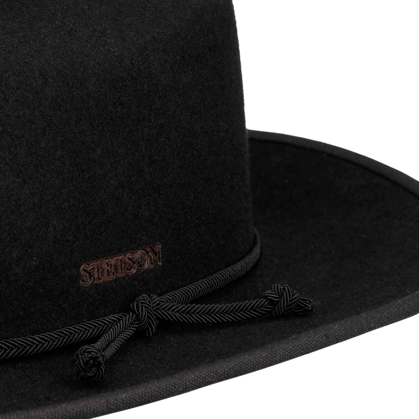 Stetson Hats Plains Water Resistant Wool Felt Cowboy Hat - Black