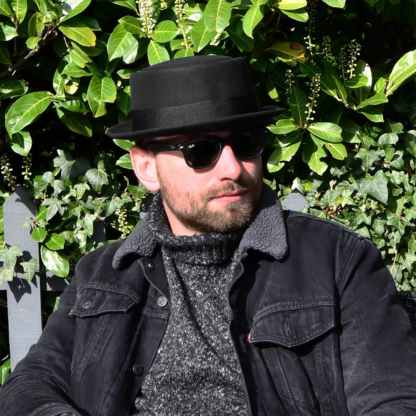 Jaxon & James Crushable Wool Pork Pie Hat - Black