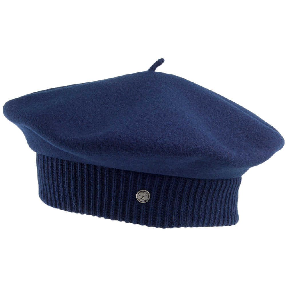 Laulhère Parisienne Merino Wool Beret - Blue