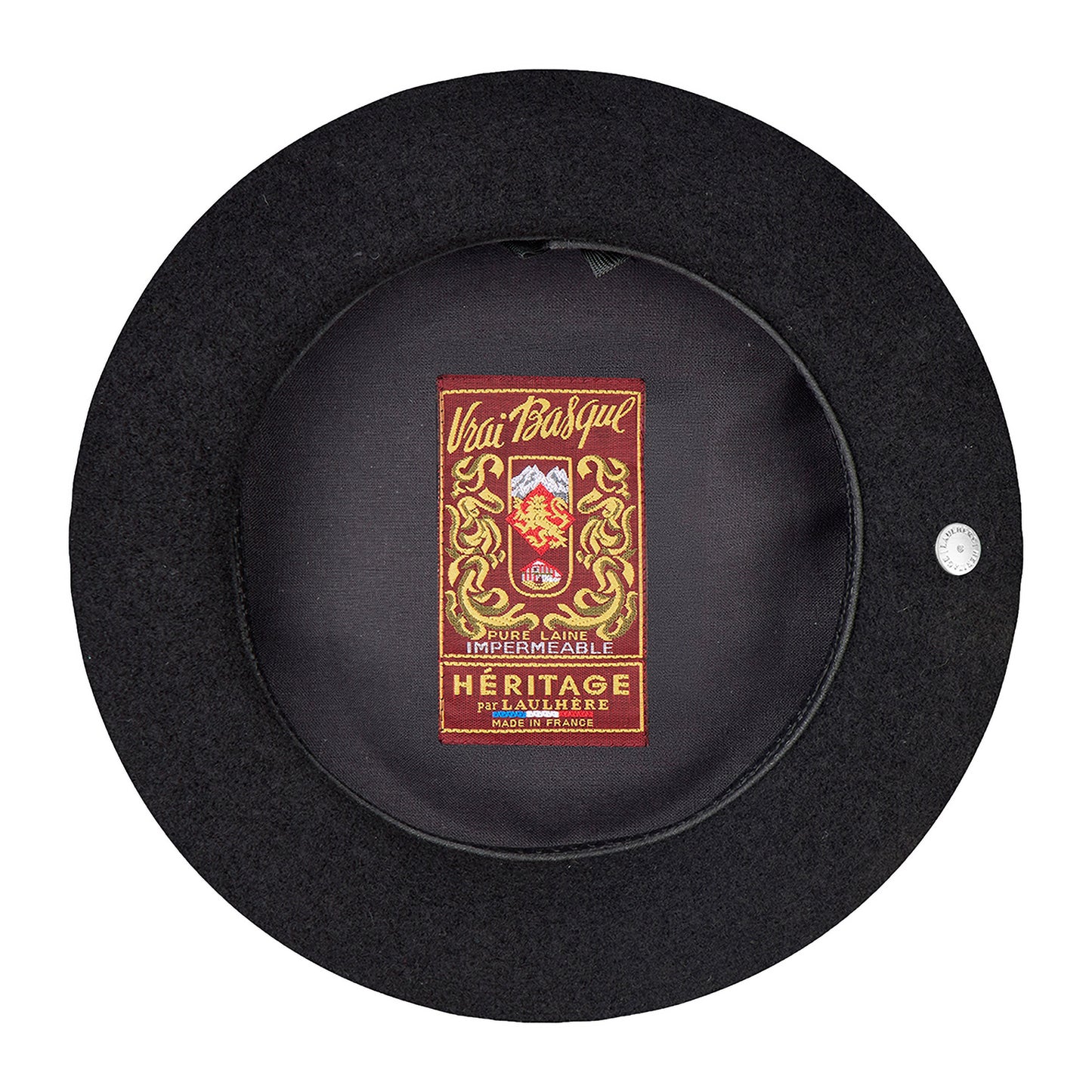 Laulhère Merino Wool 10 Inch Basque Beret - Black