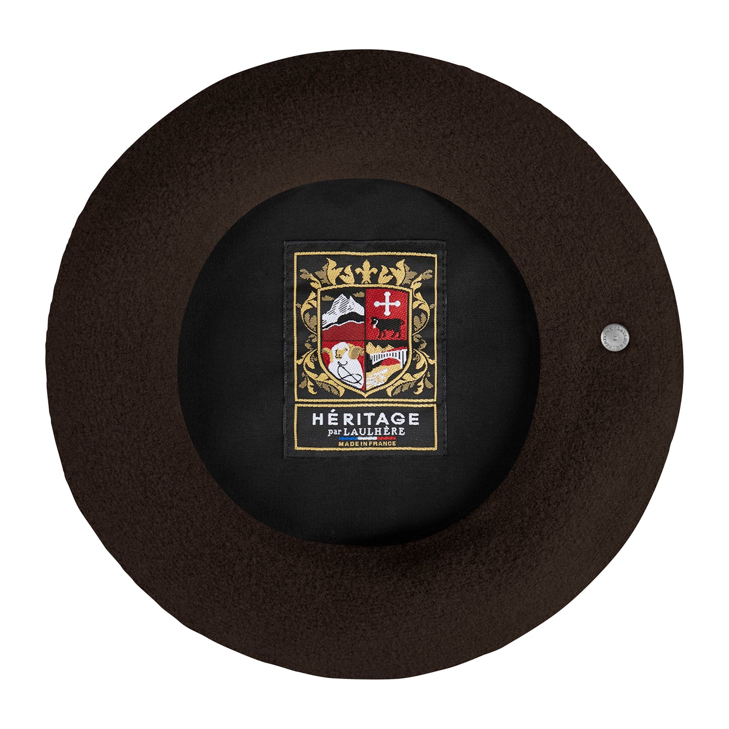 Laulhère Authentique Merino Wool Beret - Brown