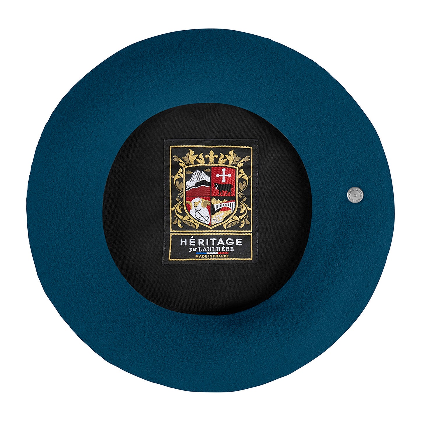 Laulhère Authentique Merino Wool Beret - Peacock