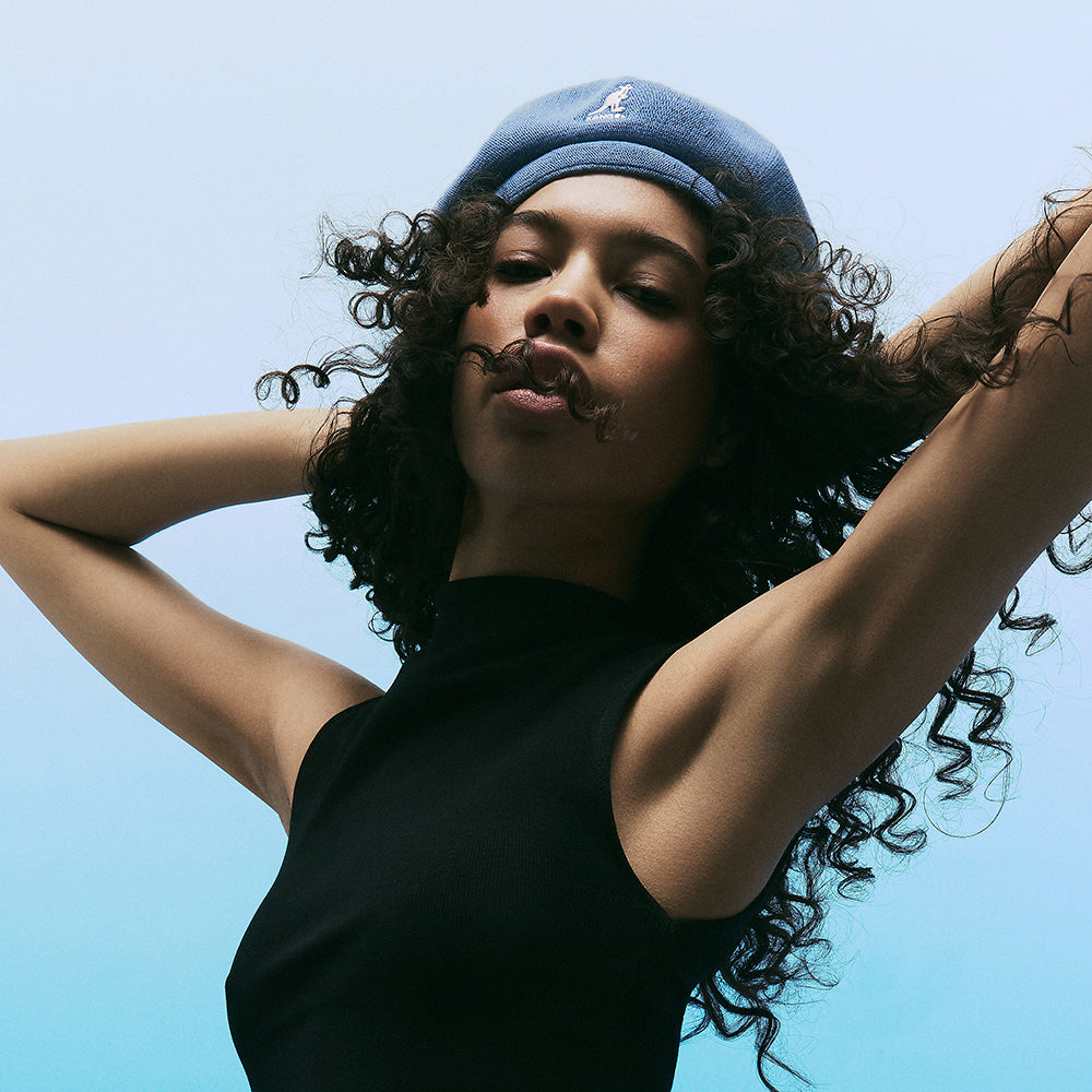 Kangol Bamboo Jax Beret - Denim Blue
