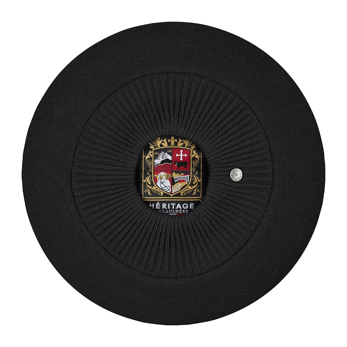 Laulhère Louvre Merino Wool Beret - Black