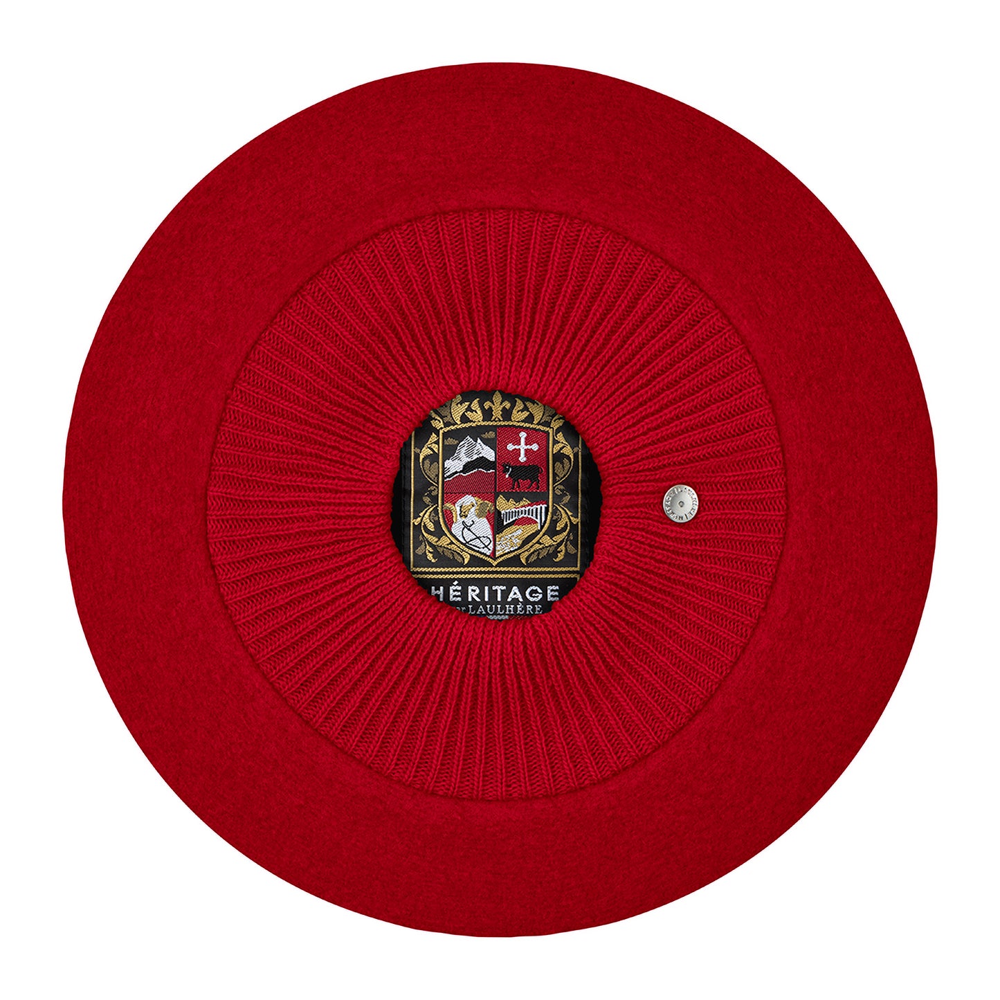 Laulhère Louvre Merino Wool Beret - Red