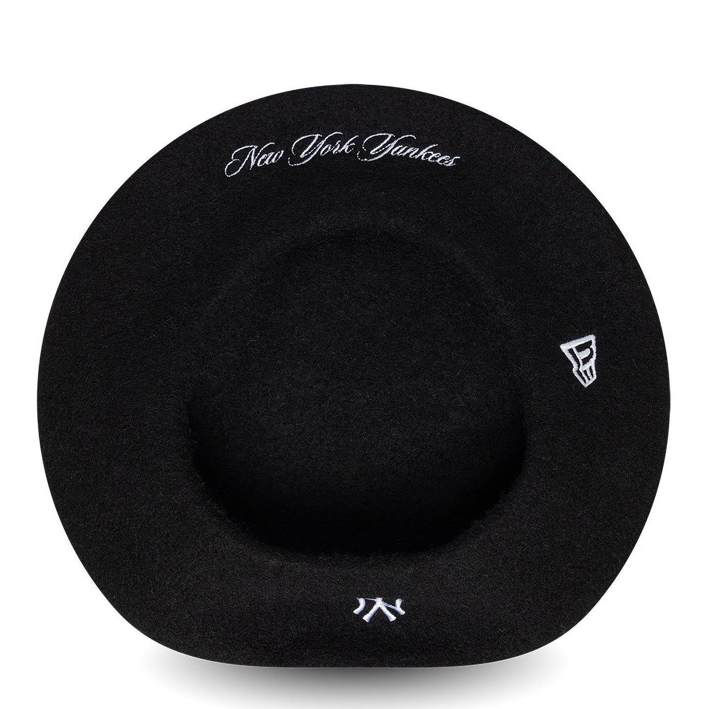 New Era New York Yankees Beret - Wool Script - Black-White