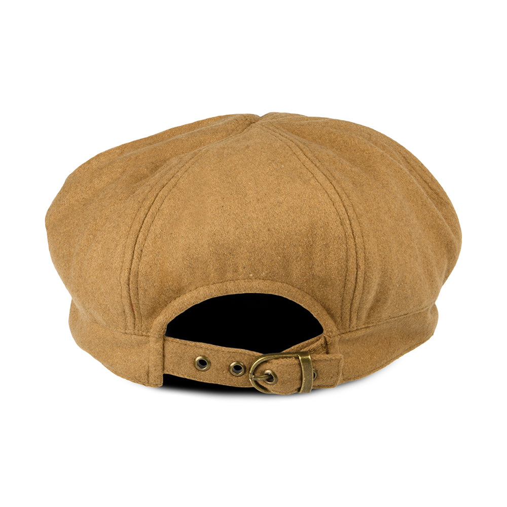 sur la tête Wool Blend Baker Boy Cap - Camel