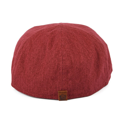 Failsworth Hats Porto Cotton Duckbill Flat Cap - Red-Green