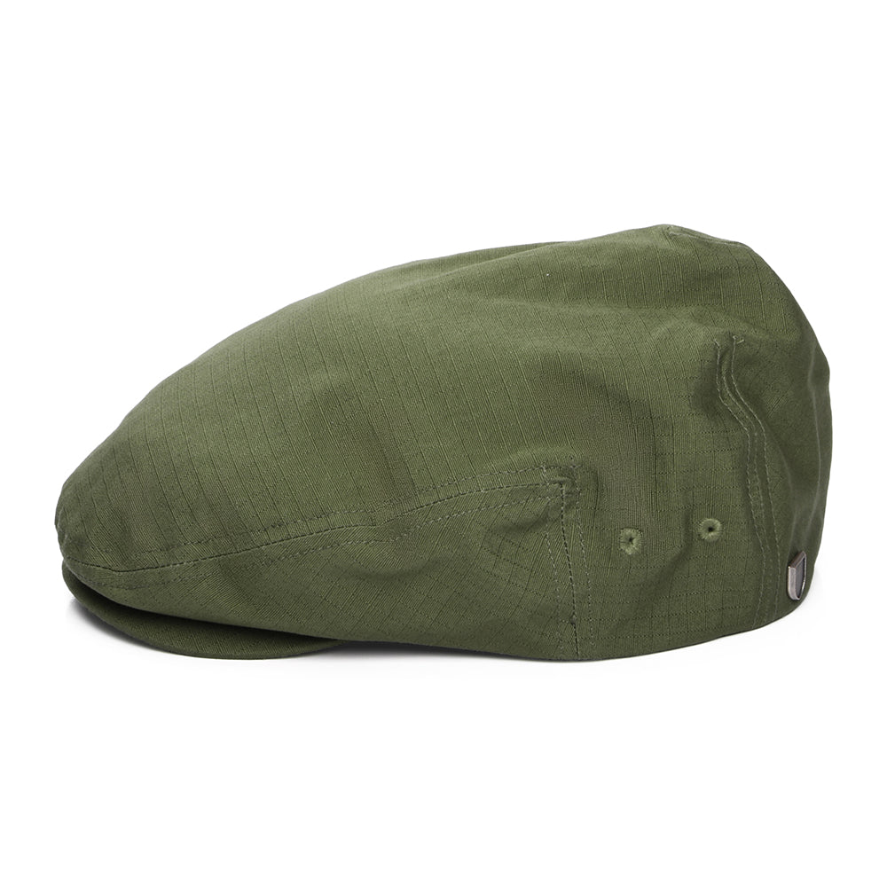 Brixton Hats Hooligan Ripstop Lightweight Flat Cap - Ivy Green