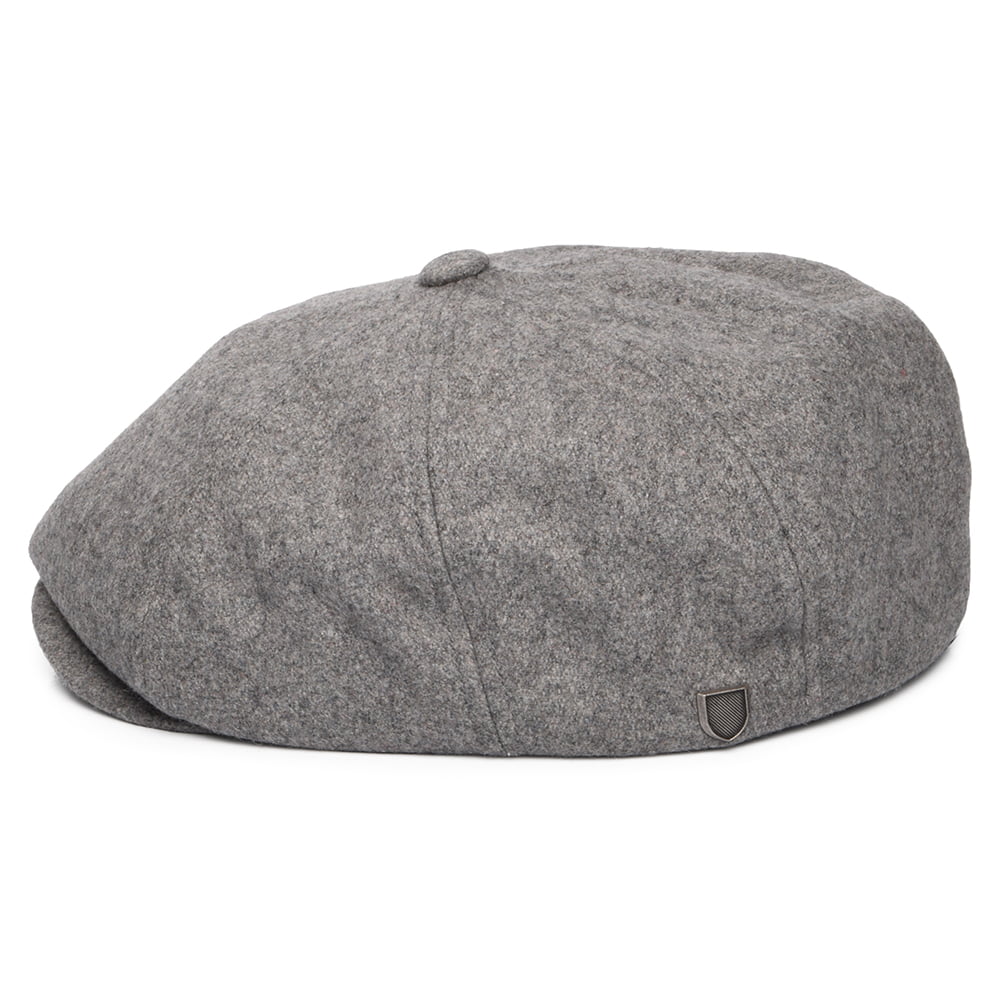 Brixton Hats Brood Flannel Newsboy Cap - Dark Grey Heather