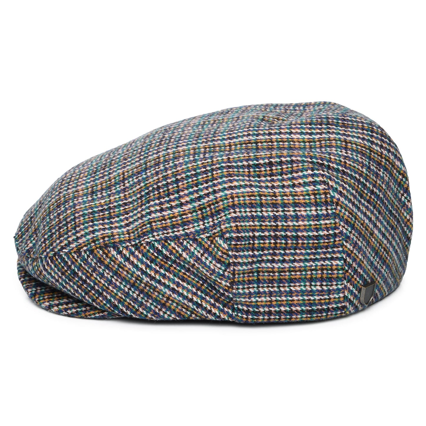 Brixton Hats Hooligan Micro Houndstooth Flat Cap - Multi-Coloured