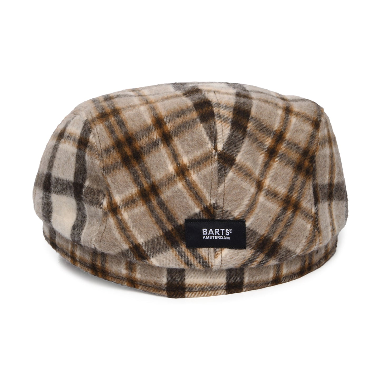 Barts Hats Systa Plaid Wool Blend Flat Cap - Light Brown