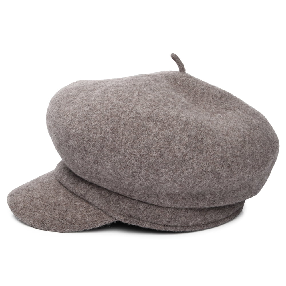 Whiteley Hats Vanessa Wool Baker Boy Cap - Taupe