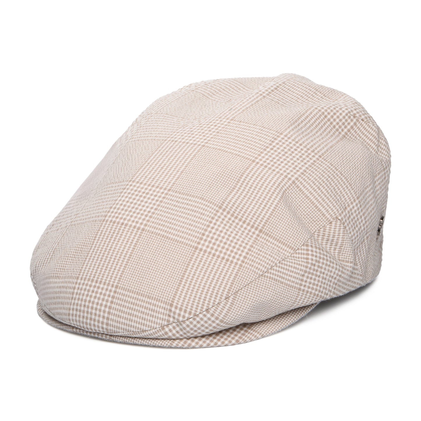 City Sport Check Lightweight Flat Cap - Tan