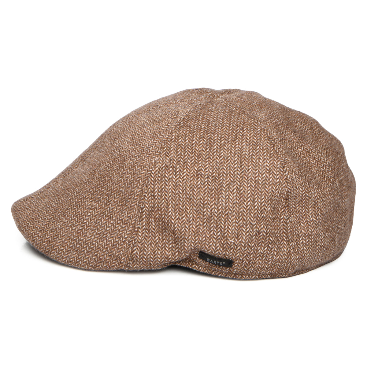 Barts Hats Mr. Mitchell Micro-Herringbone Duckbill Flat Cap - Light Brown