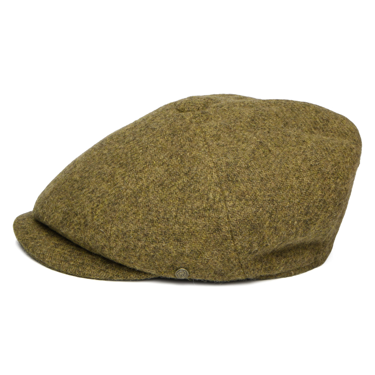 Failsworth Hats HARRIS TWEED Carloway Newsboy Cap - Moss