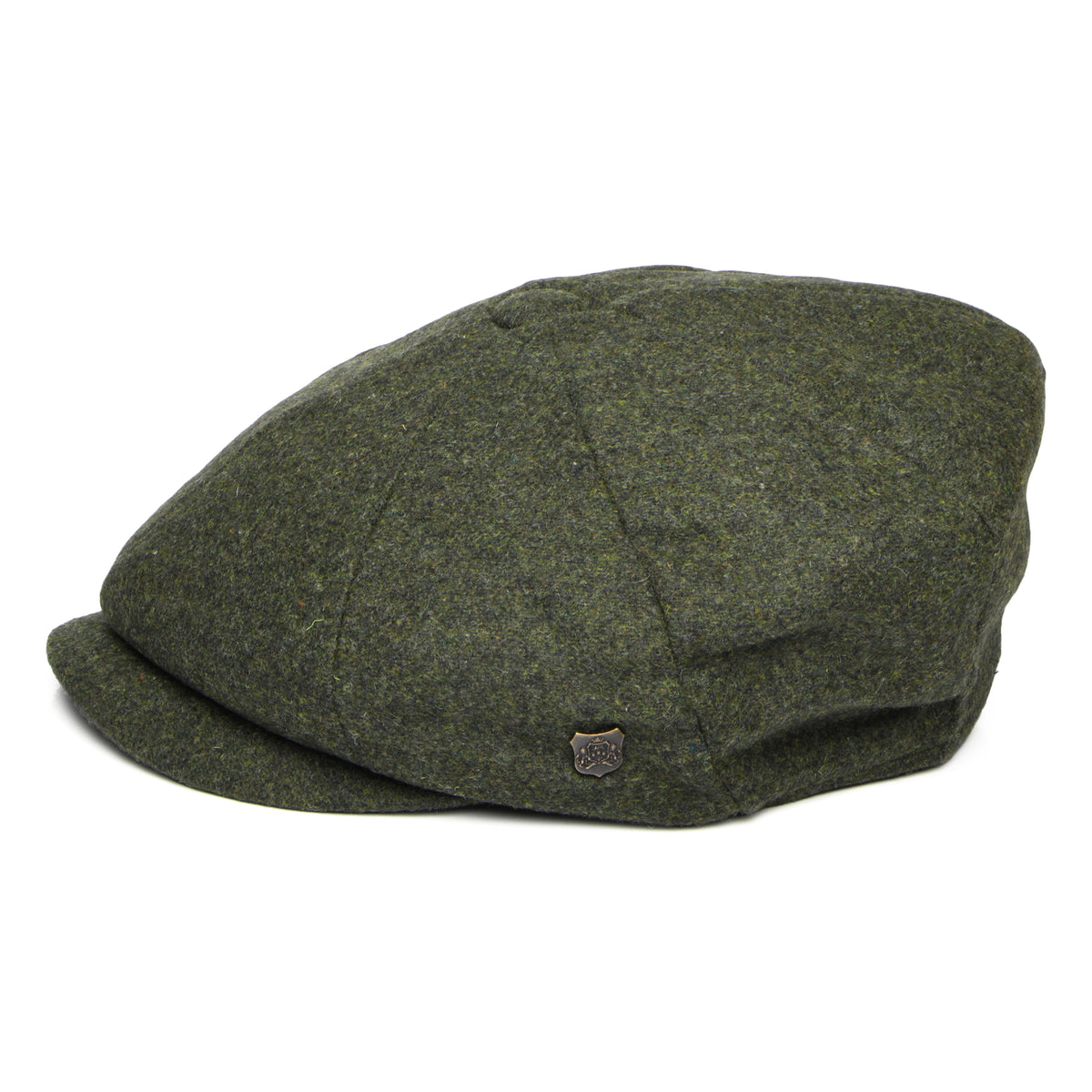 Failsworth Hats Gino Italian Melton Newsboy Cap - Loden