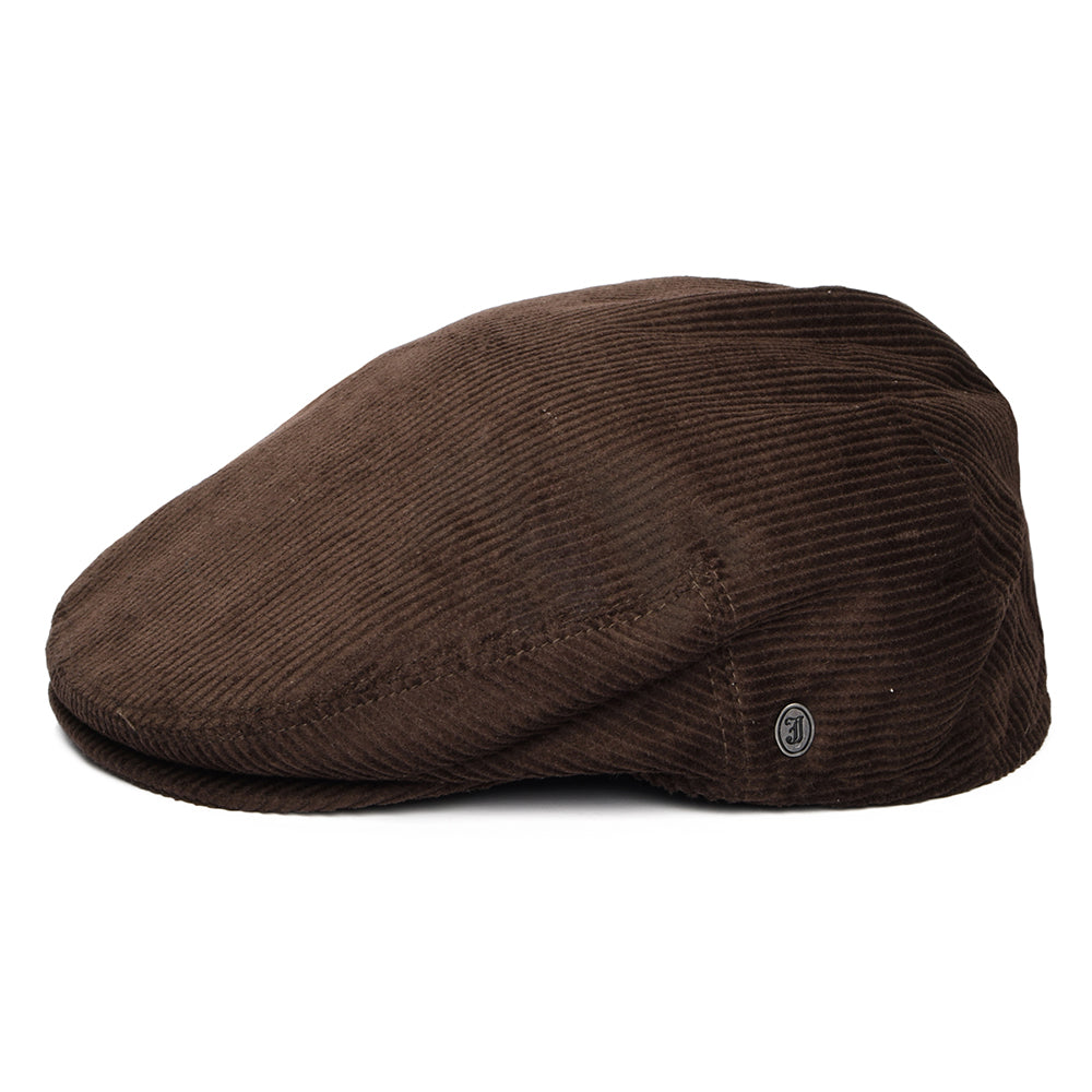 Jaxon & James Corduroy Flat Cap - Brown