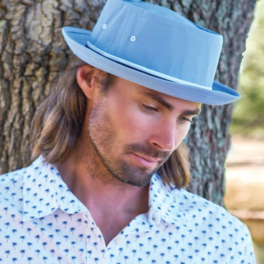 Dorfman Pacific Hats Packable Bucket Hat - Light Blue