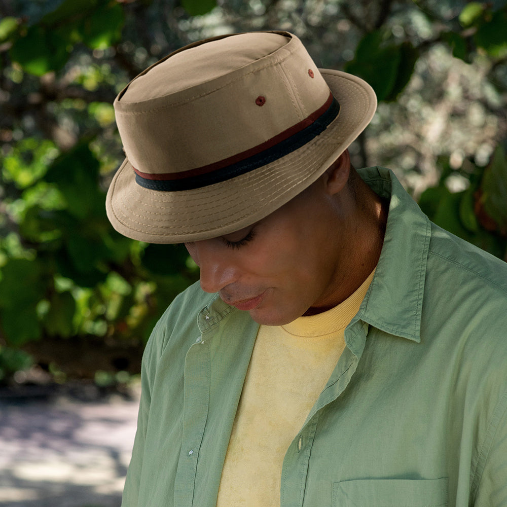 Dorfman Pacific Hats Packable Bucket Hat - Tan